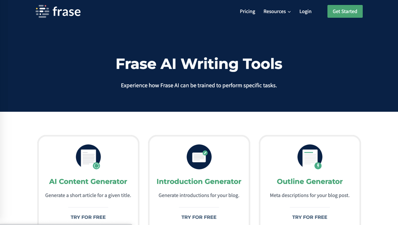 Frase ai writing tool in Japanese