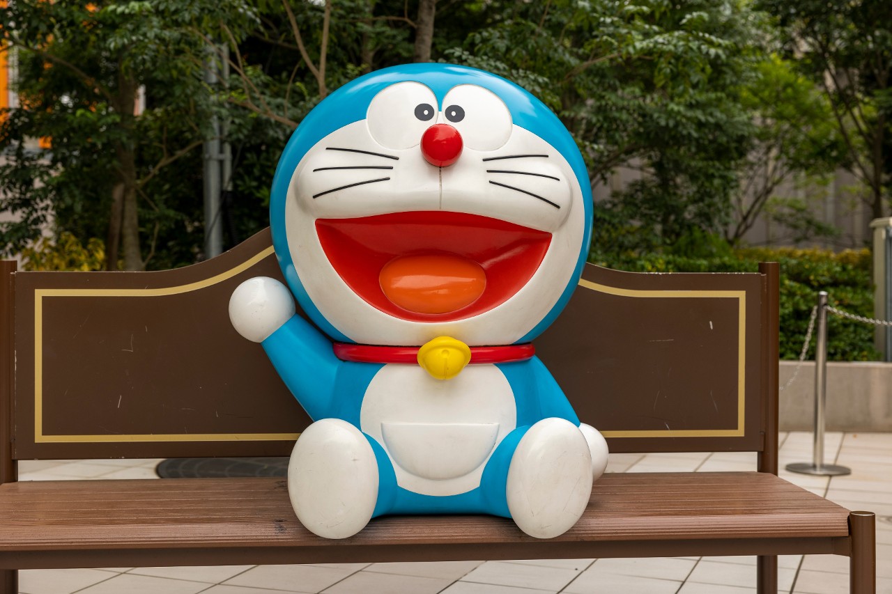 Popular Manga cartoon Doraemon Japanese graphic design