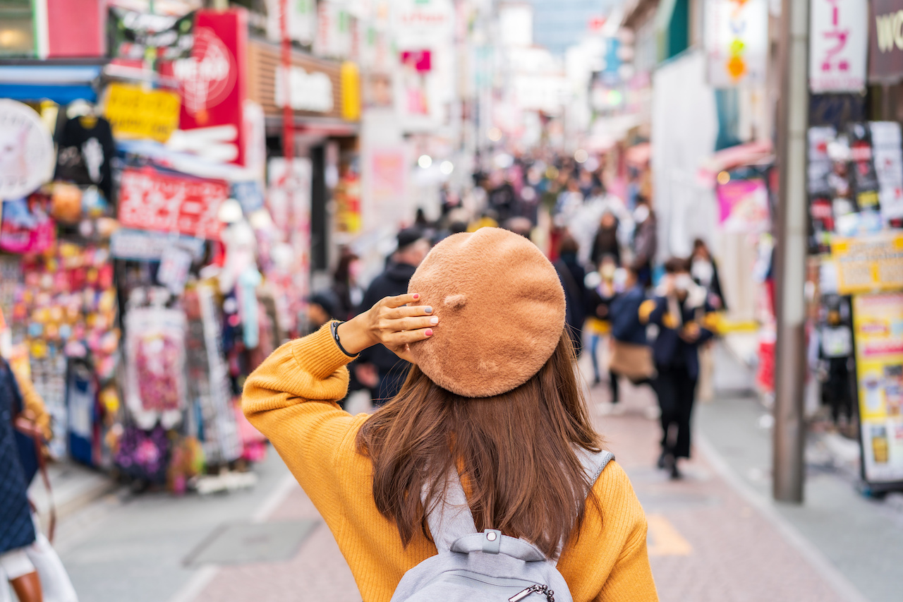 Tourist in Japan representing opportunities in Japan market analysis 